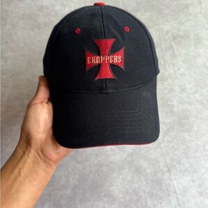 Vintage Choppers Black and Red Men's Cap